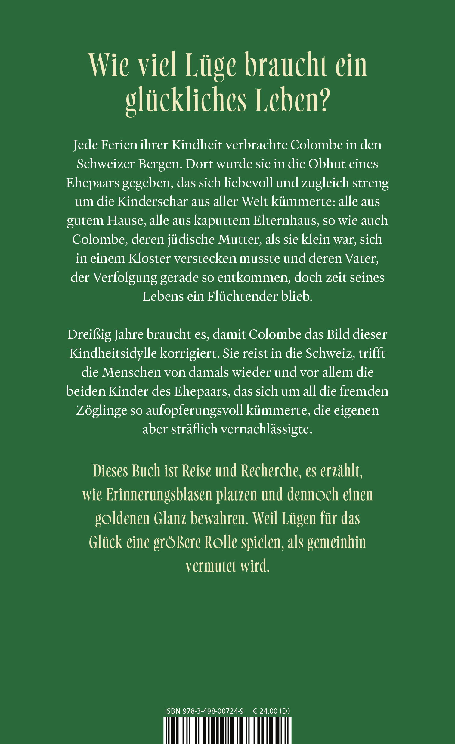 Rückseitencover Lügen im Paradies