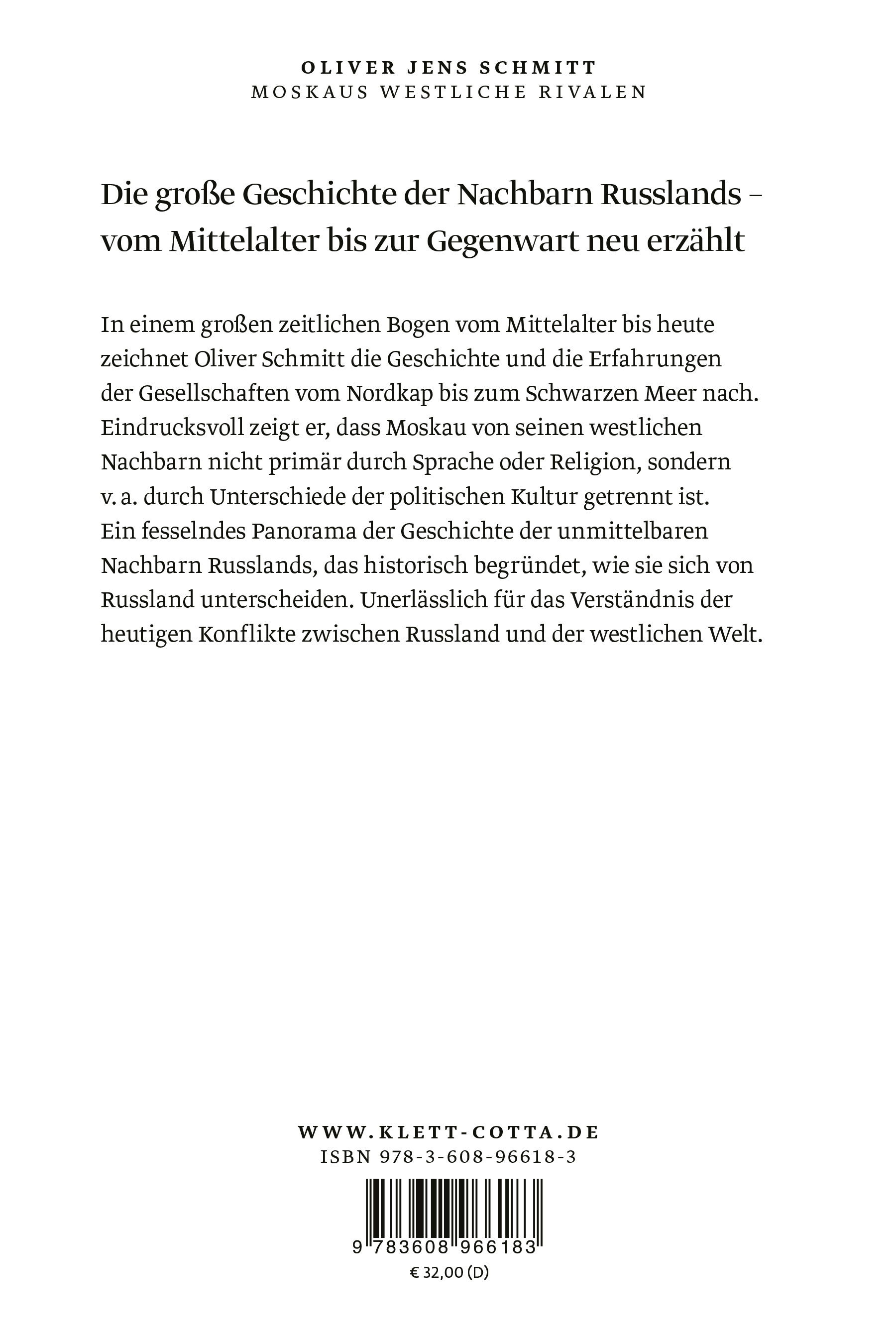 Rückseitencover Moskaus westliche Rivalen