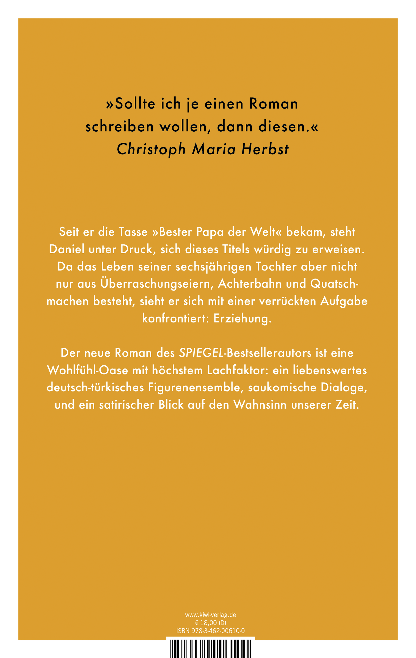 Rückseitencover Der beste Papa der Welt