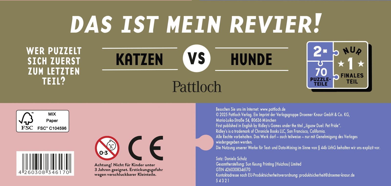 Rückseitencover Puzzle-Duell – Das ist mein Revier!