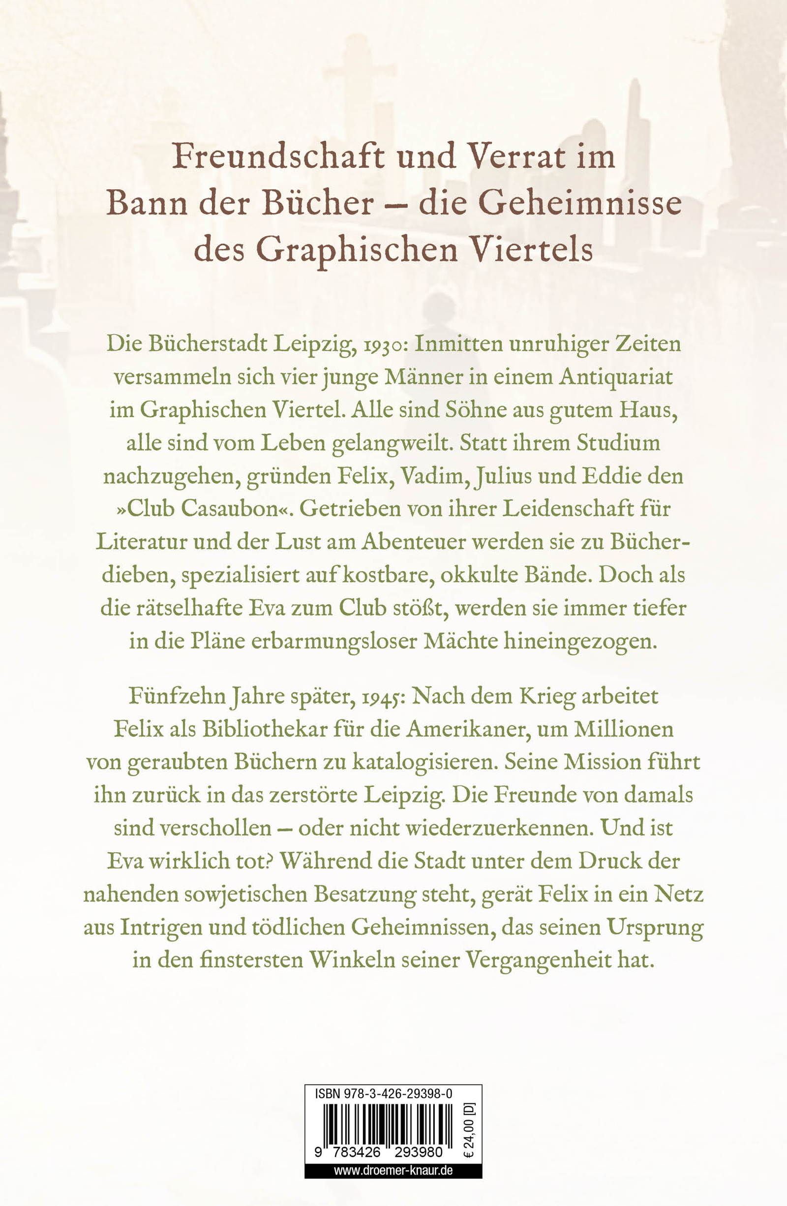 Rückseitencover Das Antiquariat am alten Friedhof