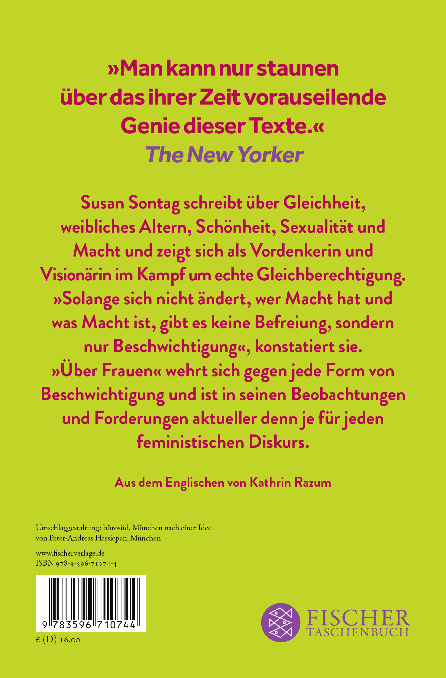 Rückseitencover Über Frauen