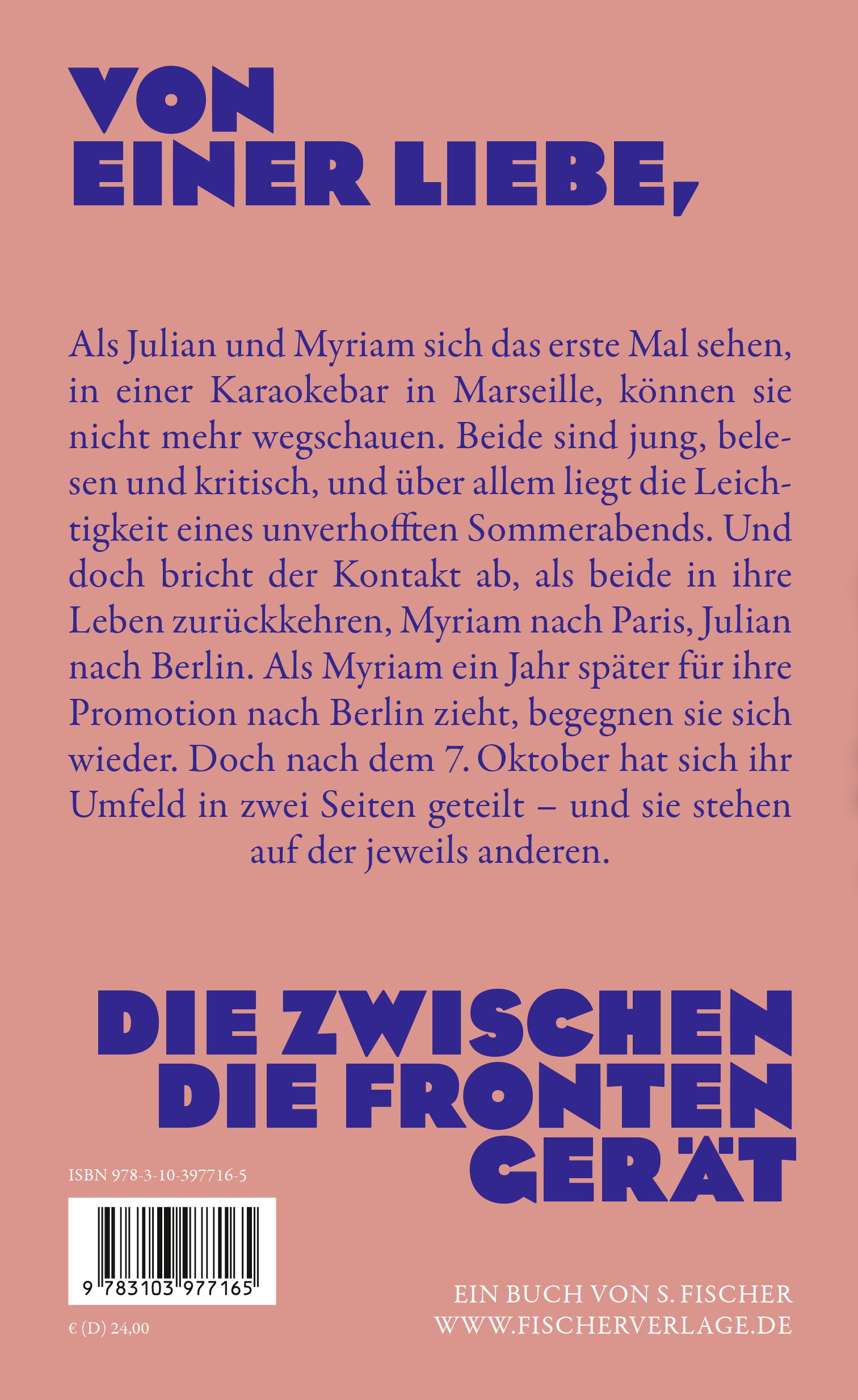 Rückseitencover Blaue Romanze