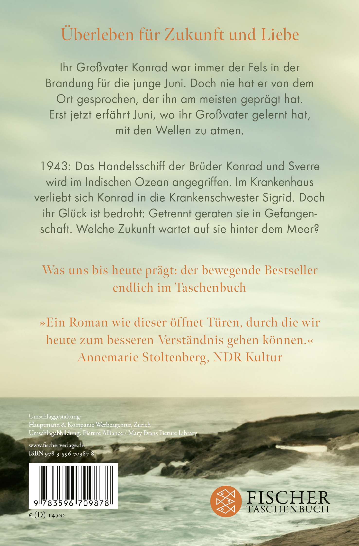 Rückseitencover Und Großvater atmete mit den Wellen