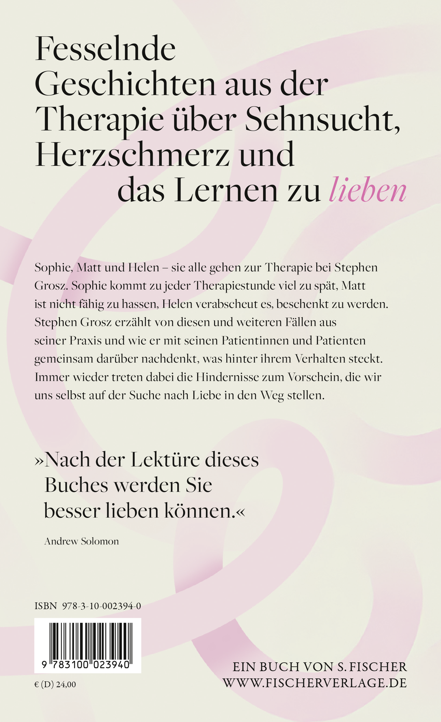 Rückseitencover Die unbewusste Sprache der Liebe