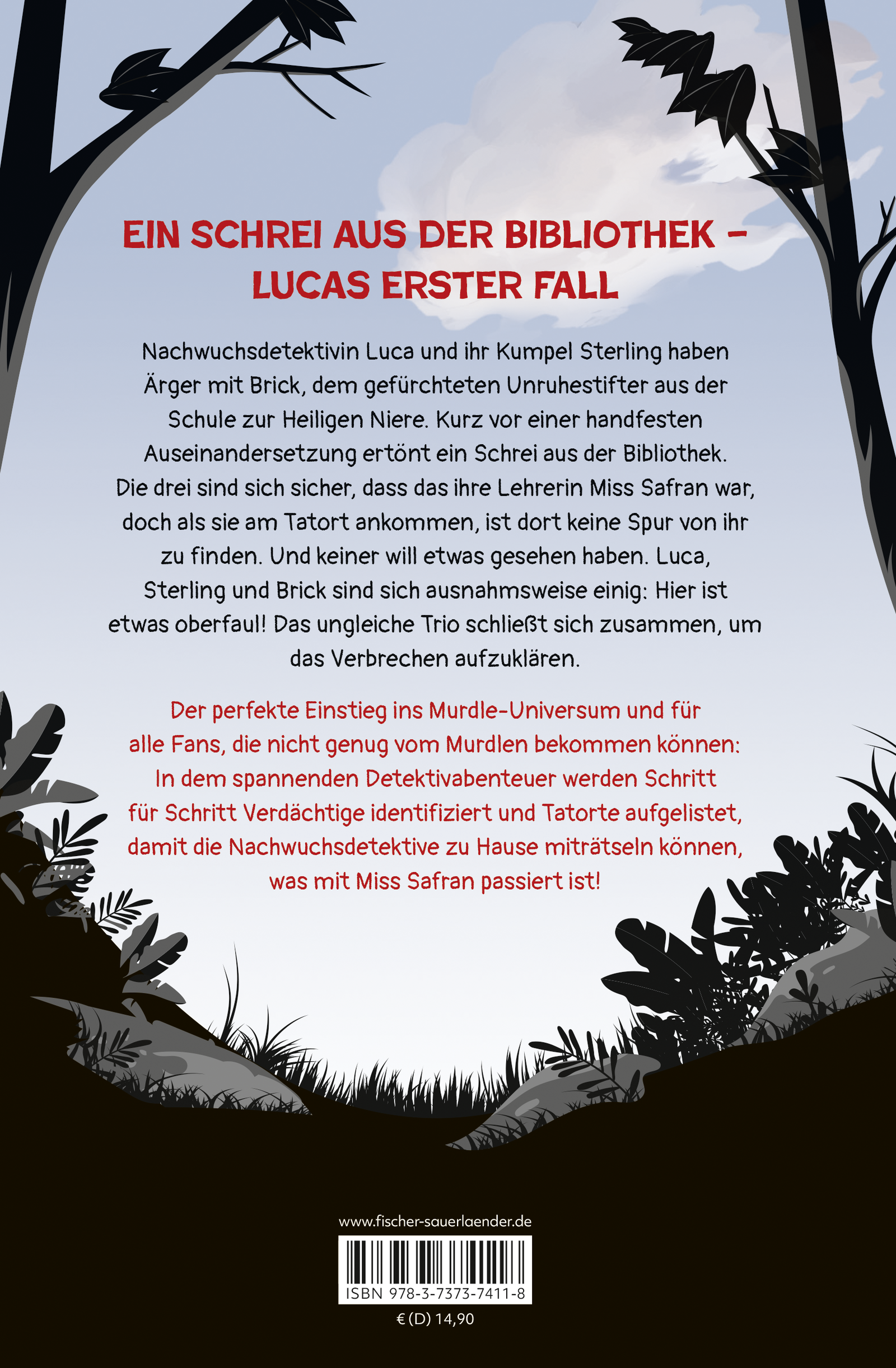 Rückseitencover Murdle junior – Ein Detektivabenteuer