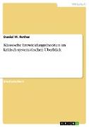 Vorderes Coverbild Klassische Entwicklungstheorien im kritisch-systematischen Überblick