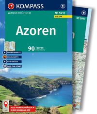 Vorderes Coverbild KOMPASS Wanderführer Azoren, 90 Touren mit Extra-Tourenkarte
