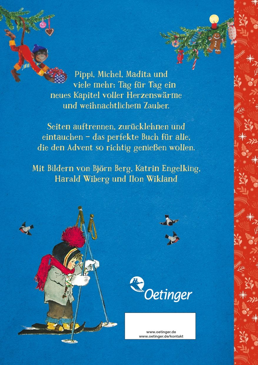 Rückseitencover 24 Tage voller Geschichten. Adventskalenderbuch