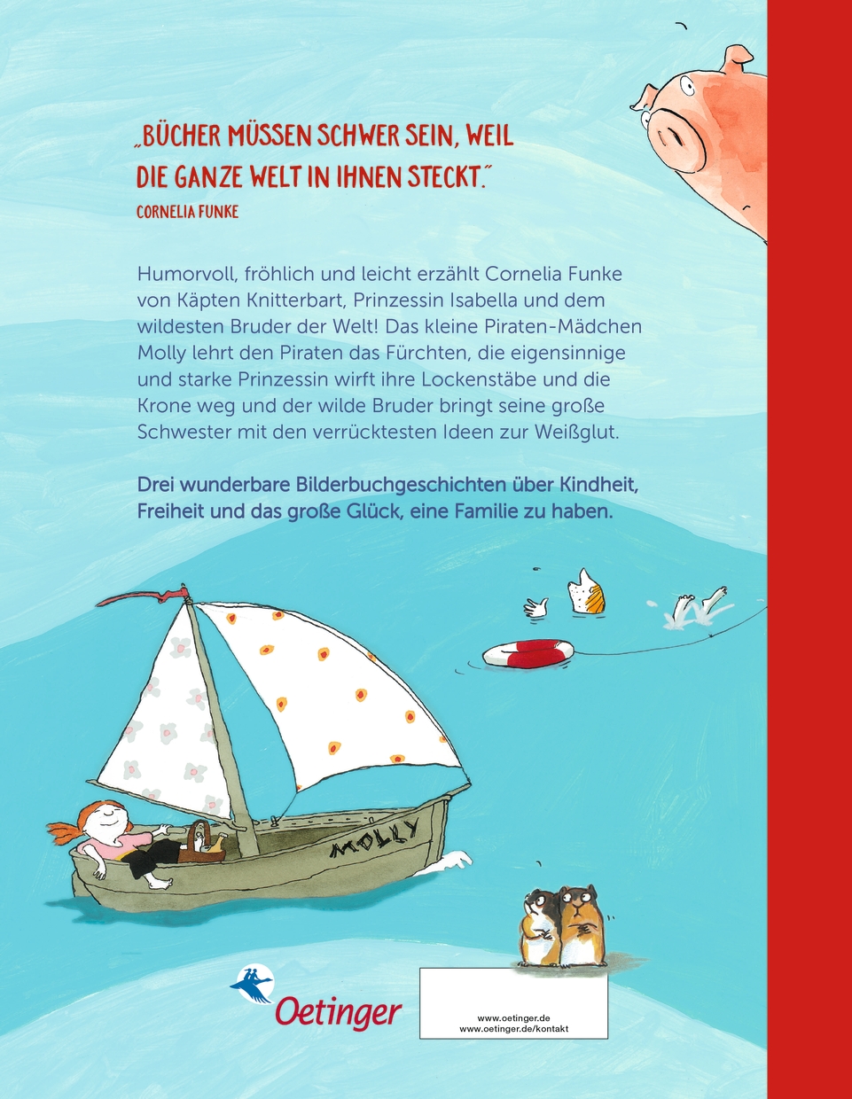 Rückseitencover Cornelia Funke. Ihre schönsten Bilderbuchgeschichten