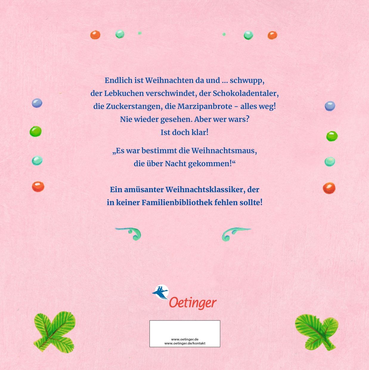 Rückseitencover Die Weihnachtsmaus