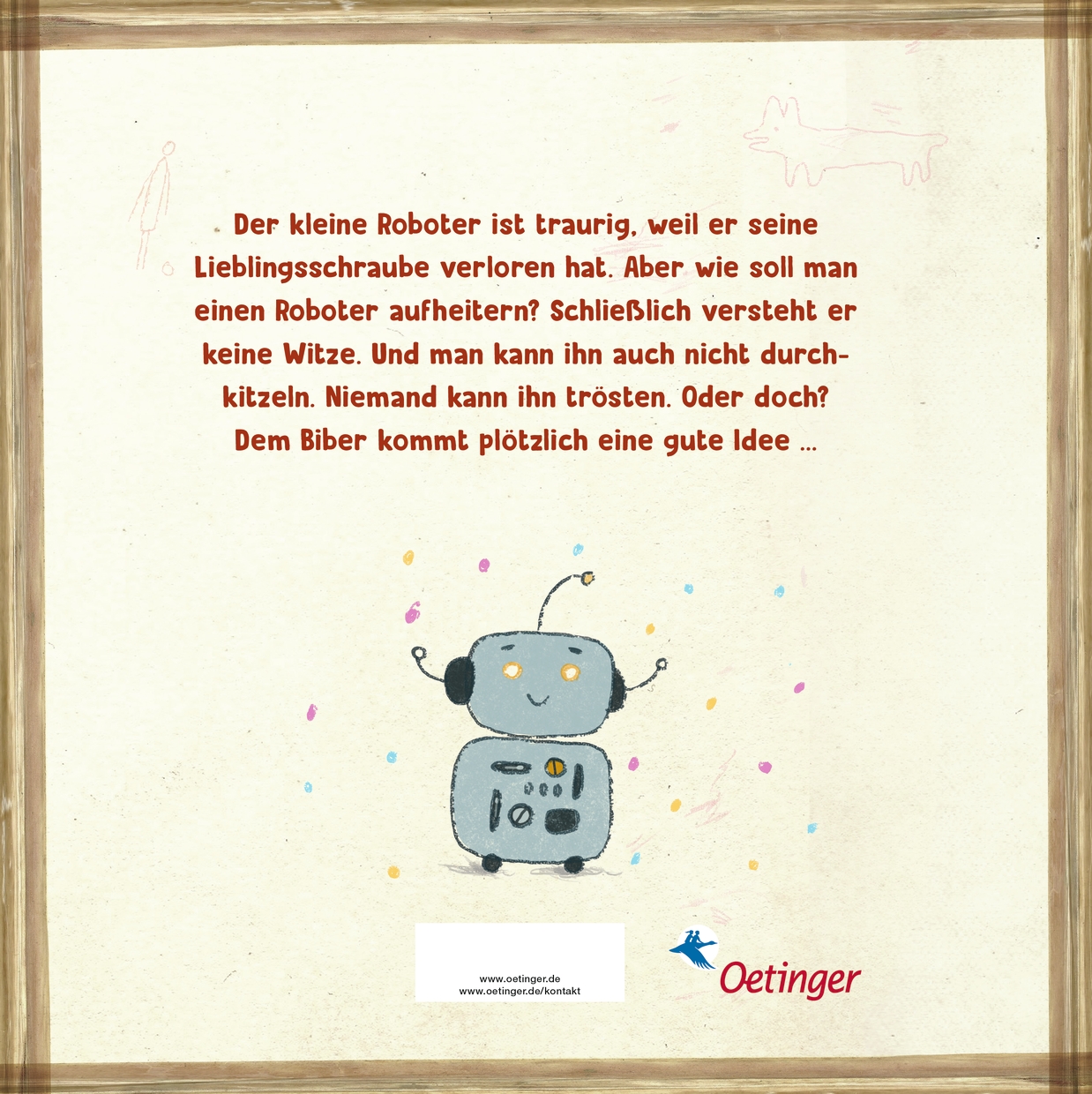 Rückseitencover Was fehlt dir, kleiner Roboter?