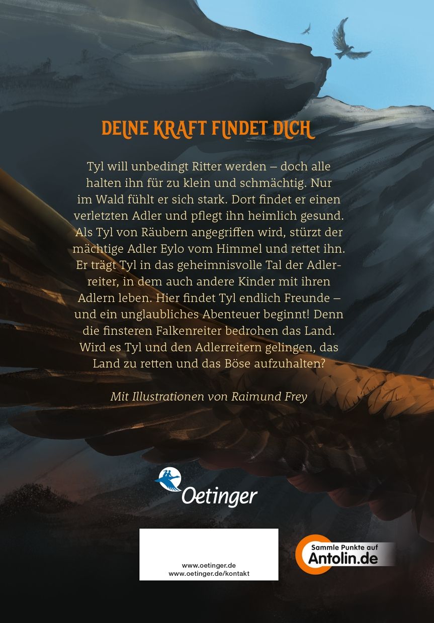 Rückseitencover Eagle Rider 1. Deine Kraft findet dich