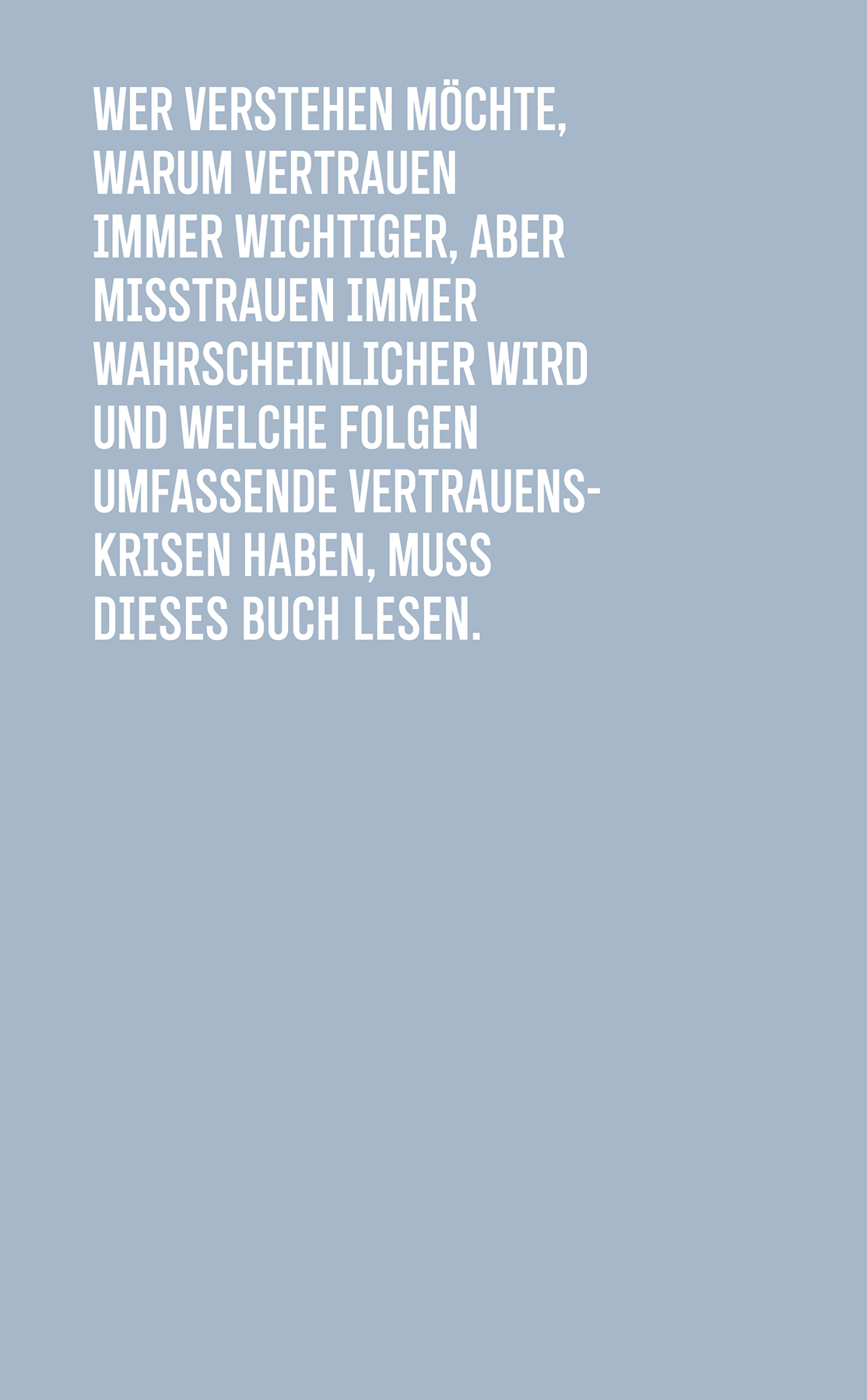 Rückseitencover Misstrauensgemeinschaften