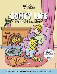 Vorderes Coverbild Comfy Life: Wohlfühl-Malblock Cozy Coloring | Ausmalen und entspannen
