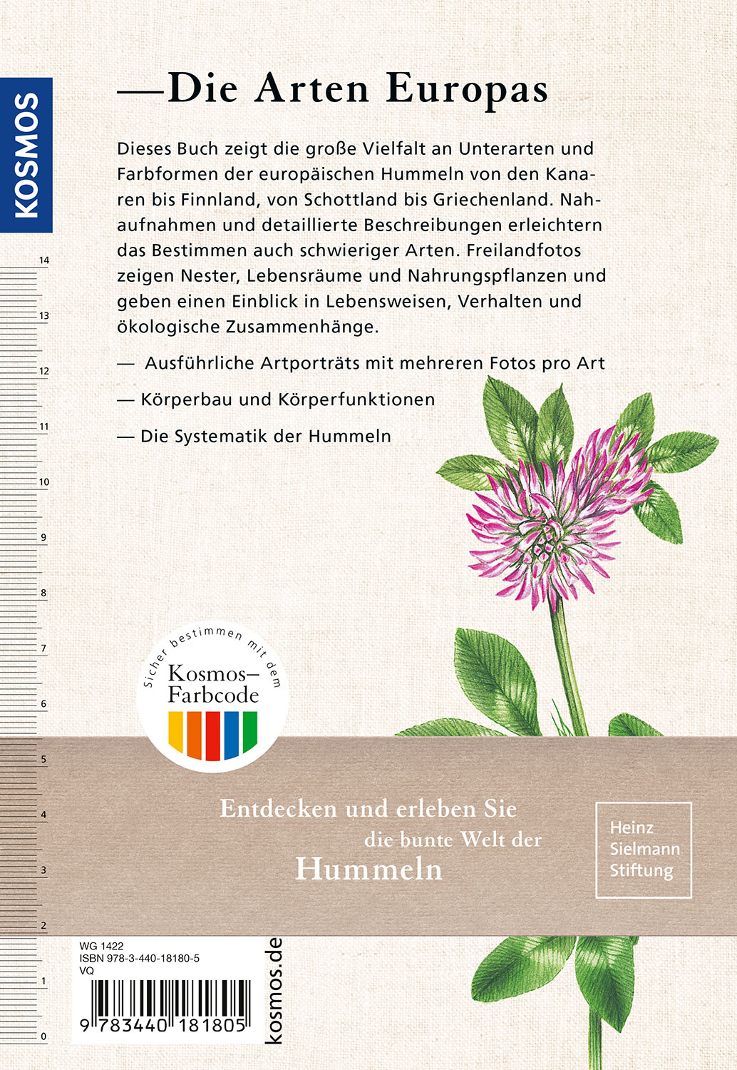 Rückseitencover Der KOSMOS Hummelführer