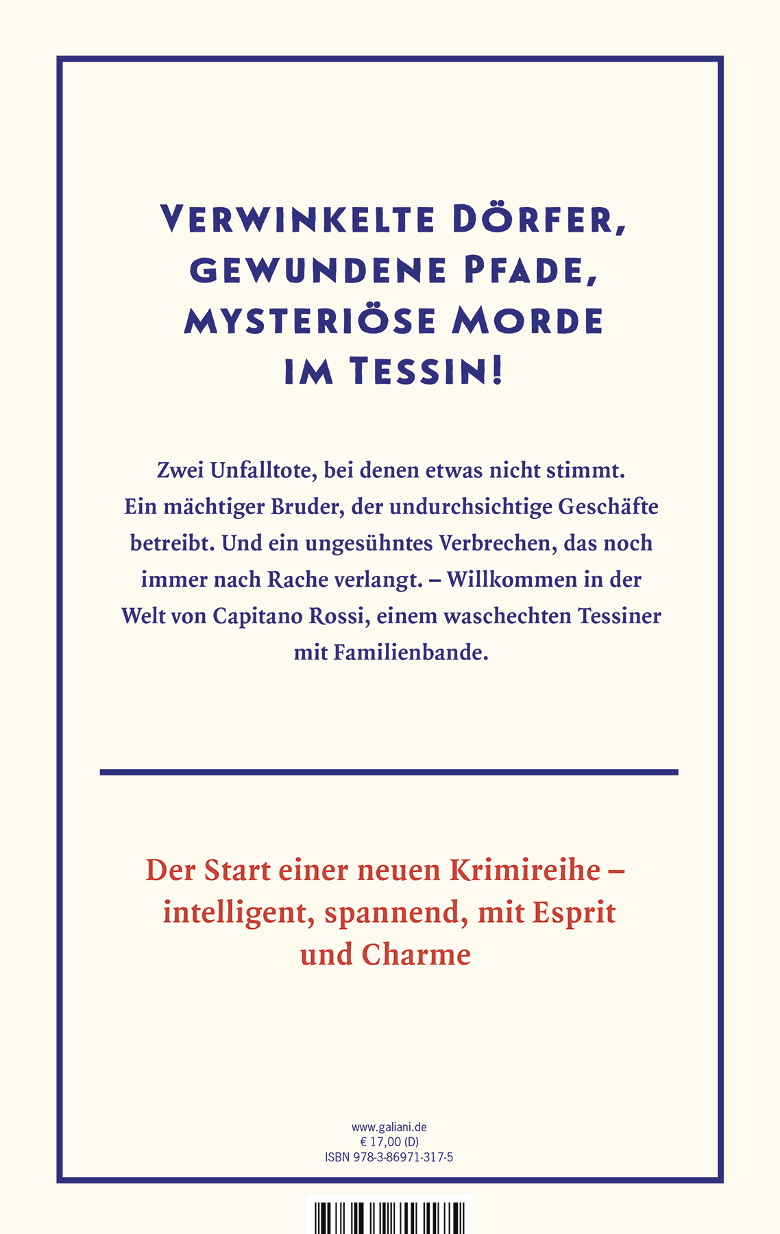 Rückseitencover Die Familie sehen und sterben