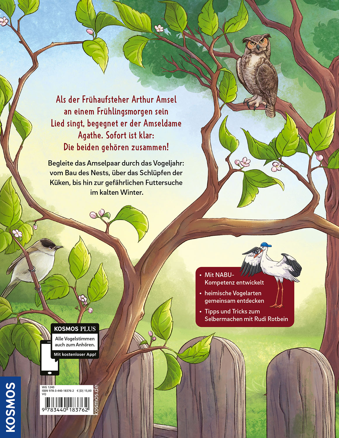 Rückseitencover Arthur & Agathe Amsel - Abenteuer am Futterhaus