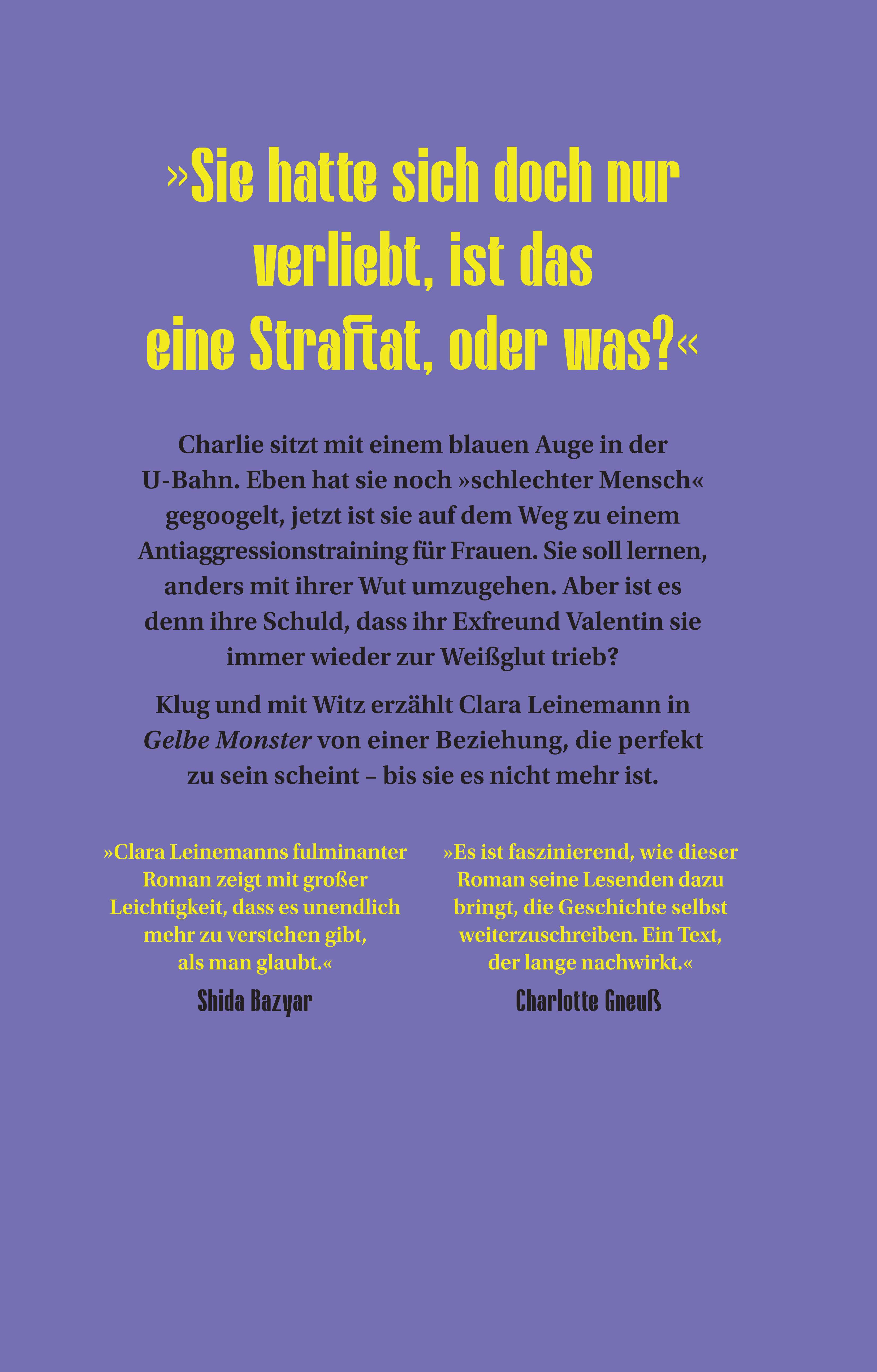 Rückseitencover Gelbe Monster