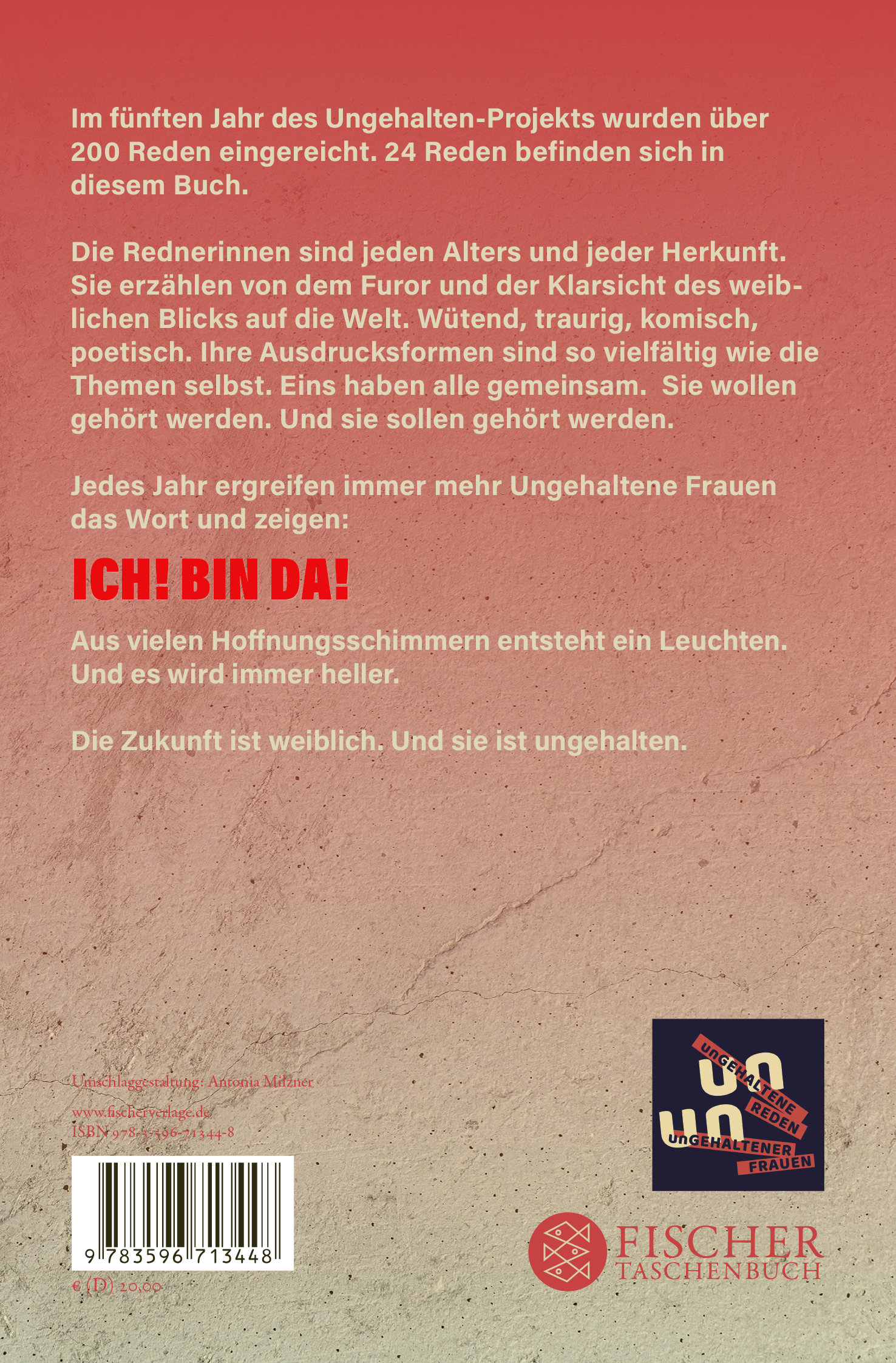 Rückseitencover ICH! Neue ungehaltene Reden ungehaltener Frauen