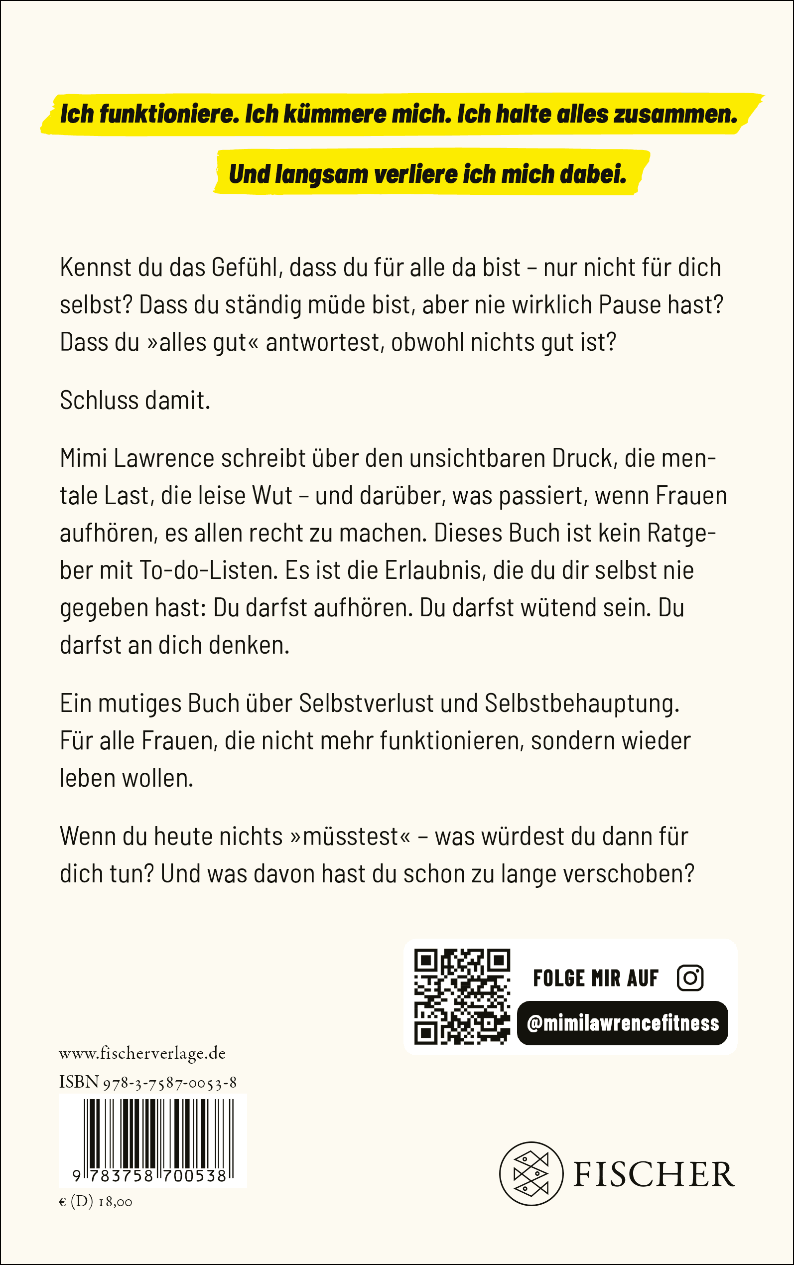 Rückseitencover Ich habe alles im Griff – und genau das ist das Problem