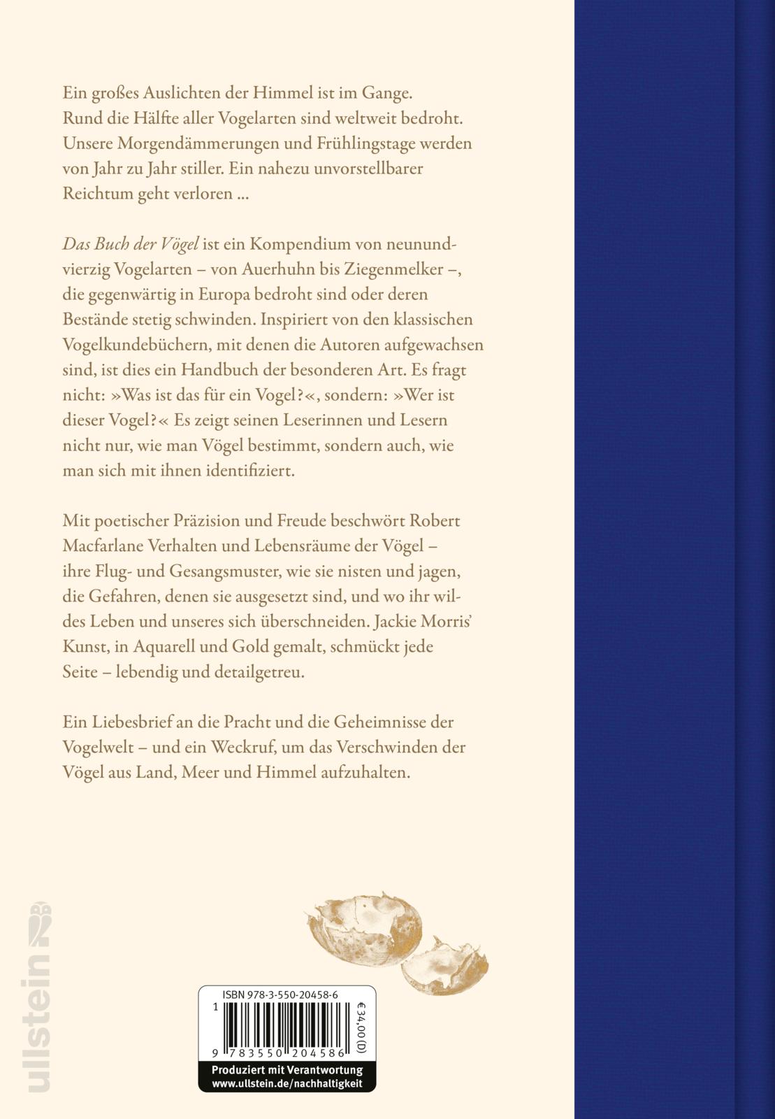 Rückseitencover Das Buch der Vögel