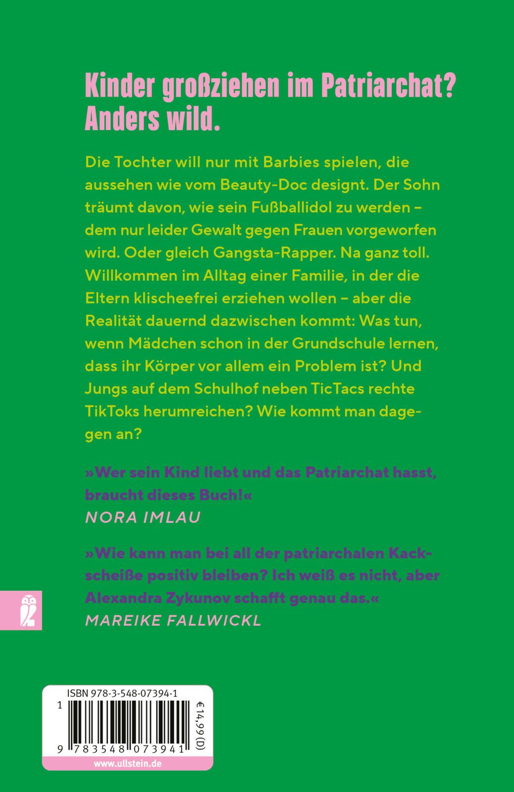 Rückseitencover Aber patriarchale Kackscheiße darf man schon sagen, oder?