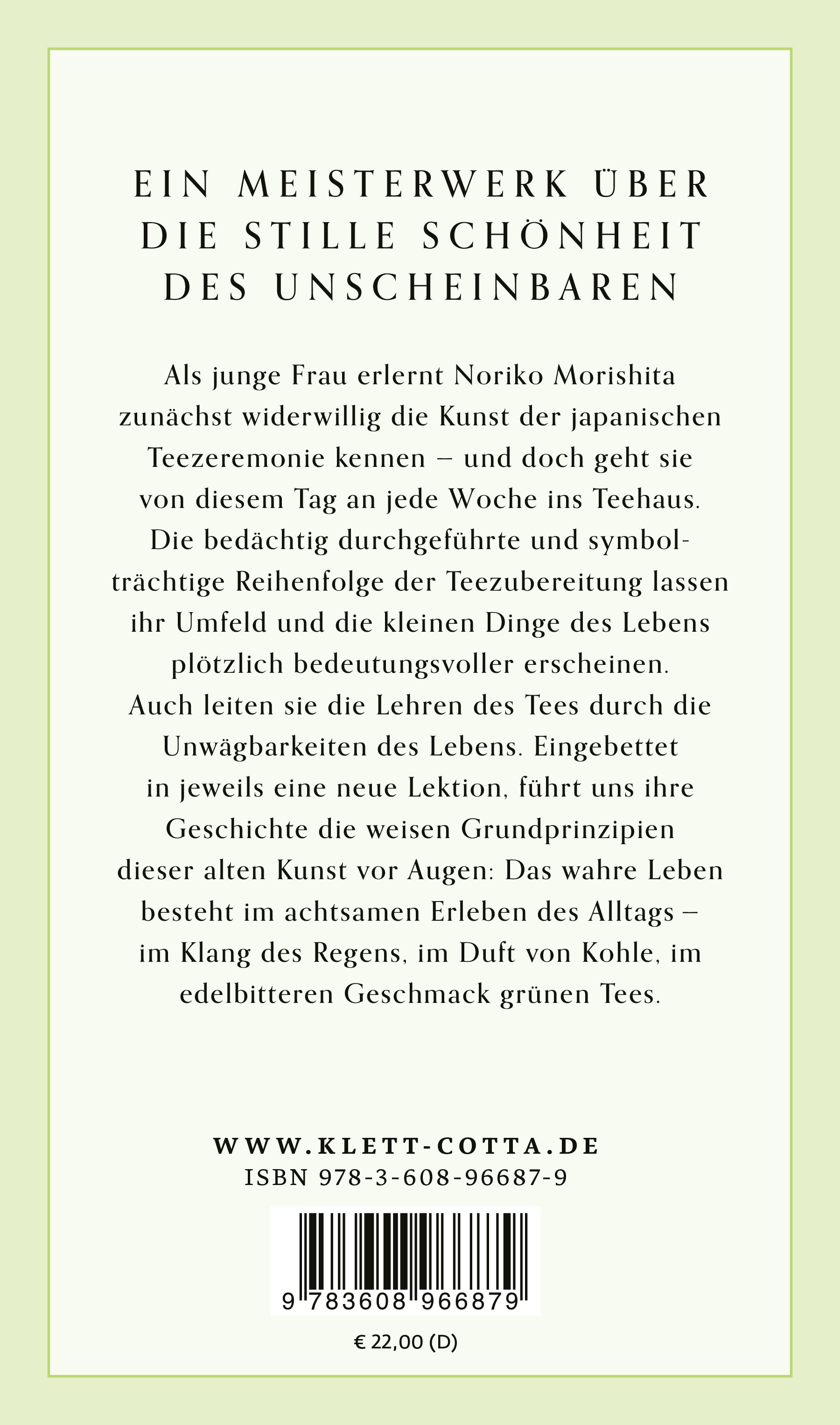 Rückseitencover Die Weisheit des Tees