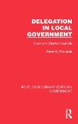 Vorderes Coverbild Delegation in Local Government