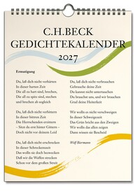 Vorderes Coverbild C.H. Beck Gedichtekalender