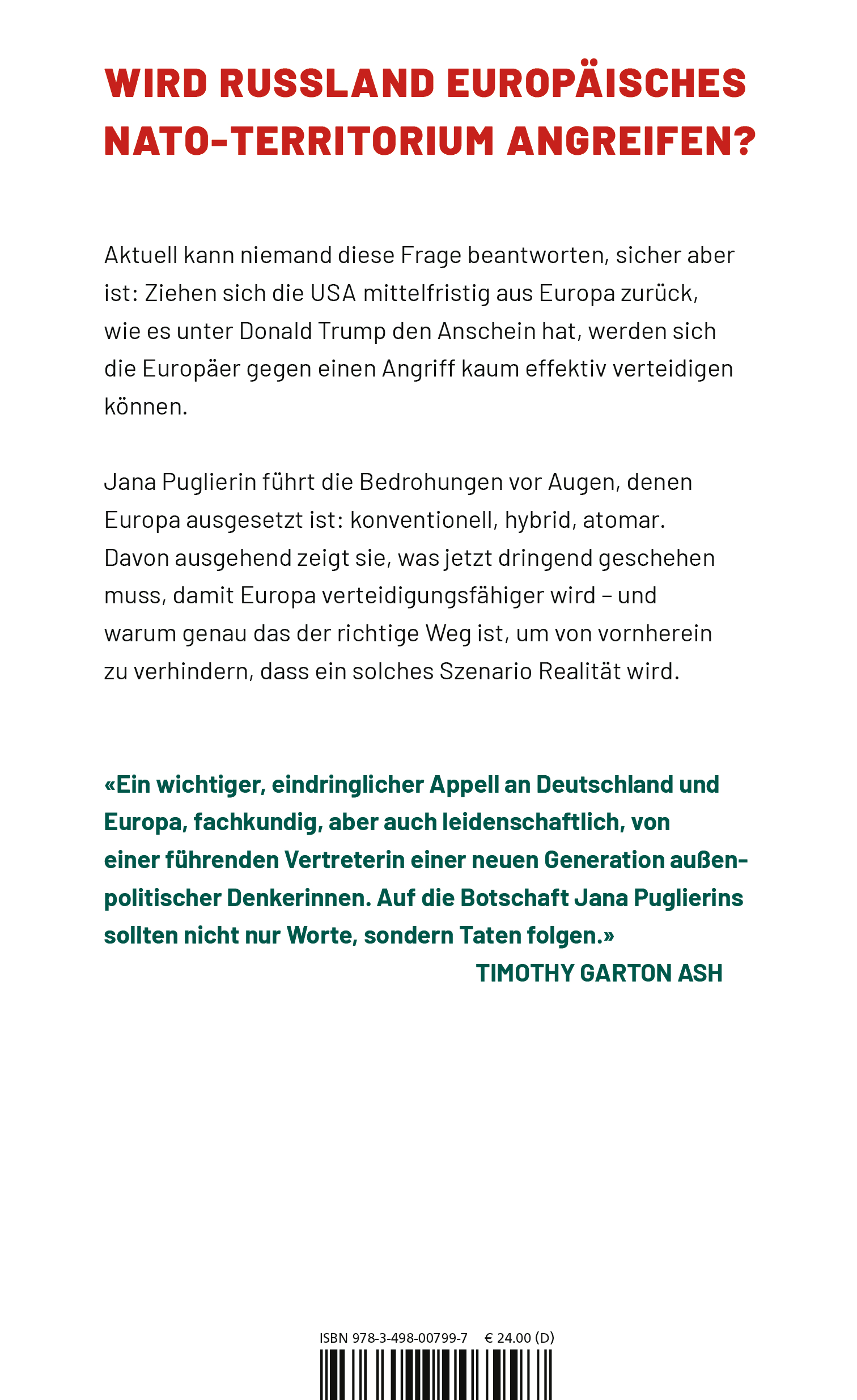 Rückseitencover Wer verteidigt Europa?
