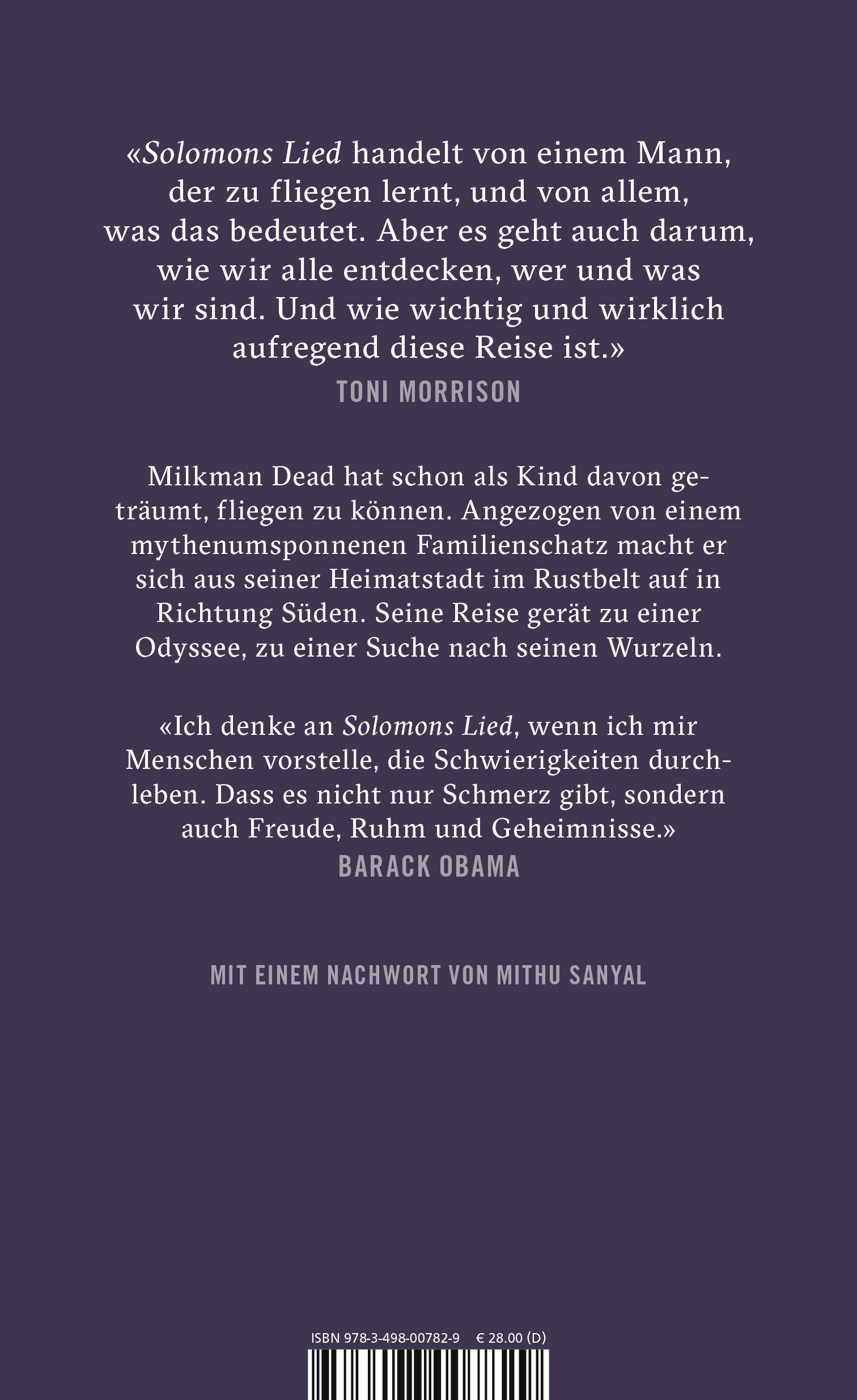 Rückseitencover Solomons Lied
