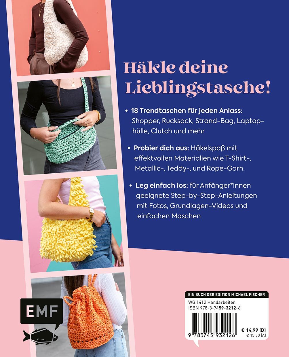 Rückseitencover My Crochet Bag – Handtaschen häkeln