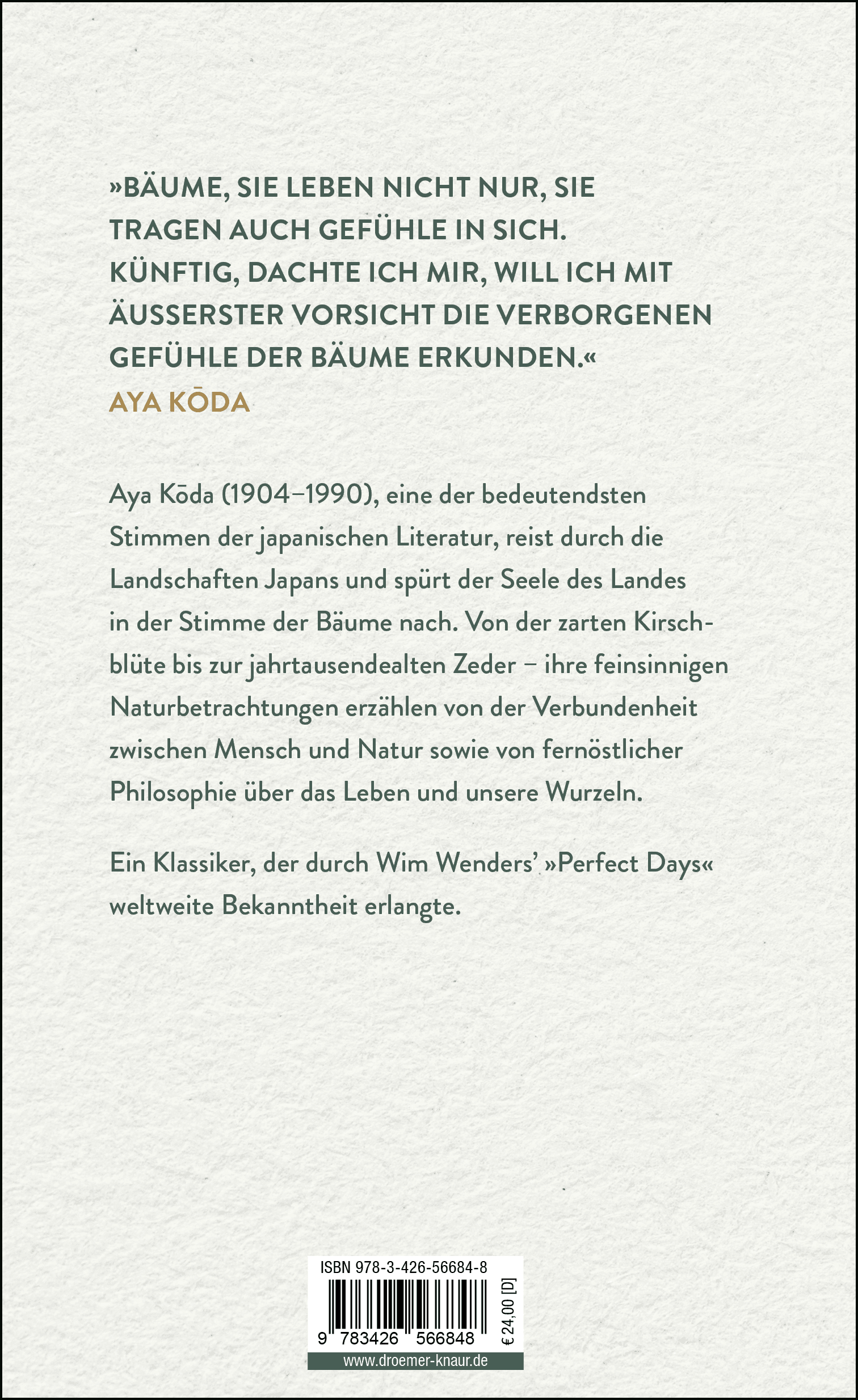 Rückseitencover Bäume