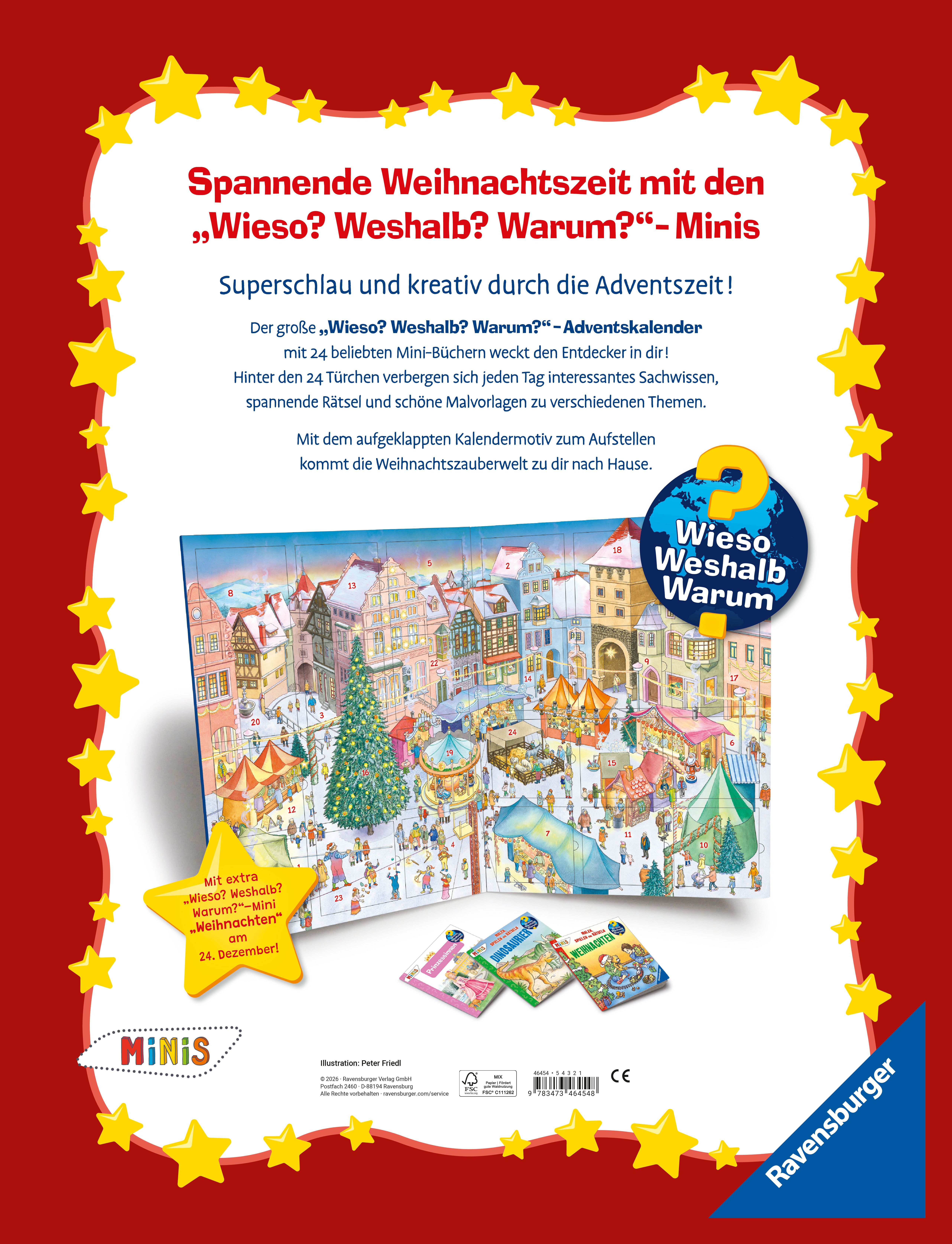 Rückseitencover Wieso? Weshalb? Warum? Ravensburger Minis - Mein Adventskalender H26