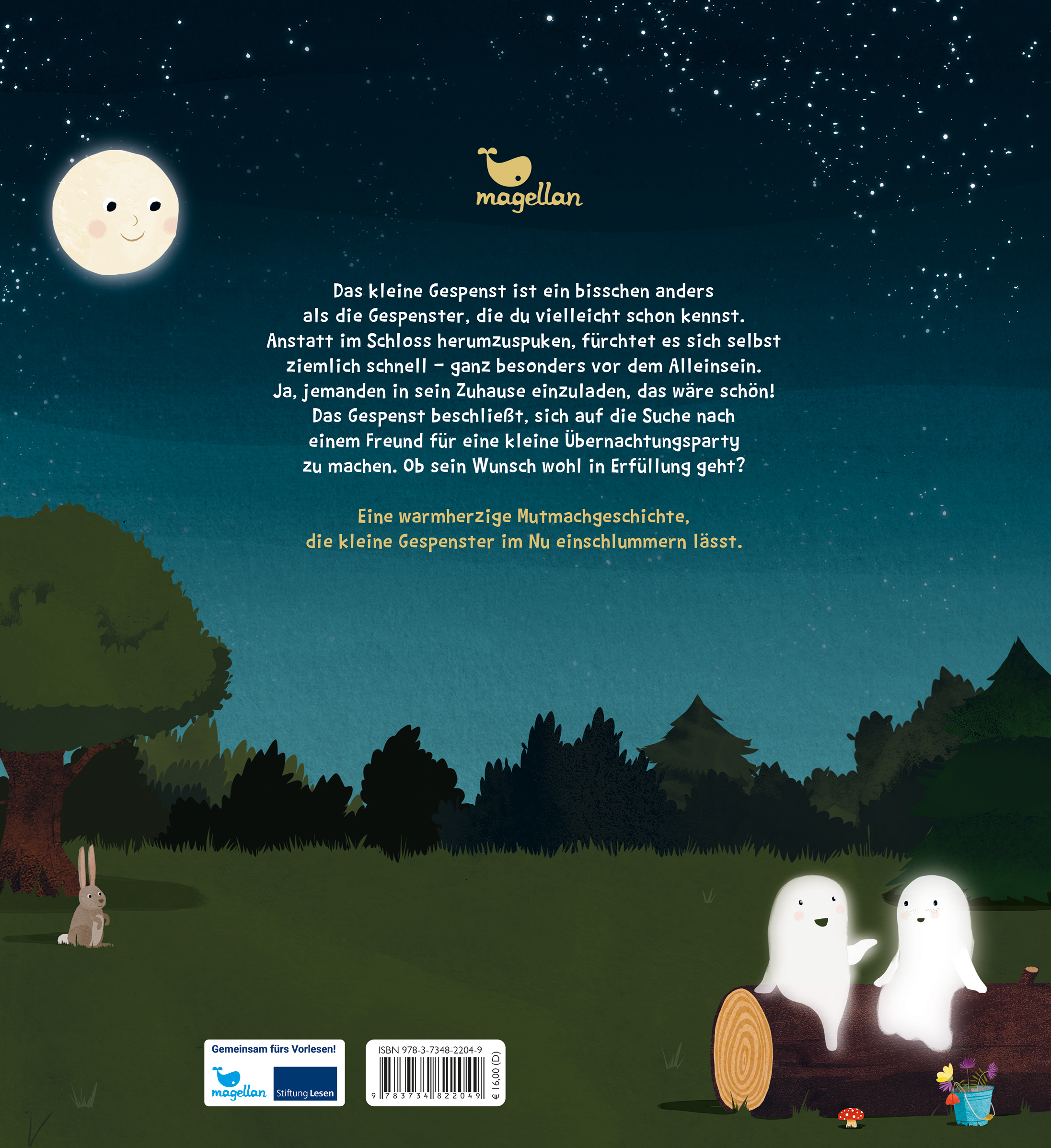 Rückseitencover Vom Gespenst, das nicht allein sein wollte