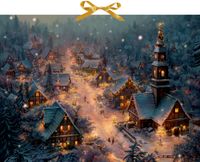 Vorderes Coverbild Wand-Adventskalender – Verträumtes Winterdorf