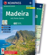 Vorderes Coverbild KOMPASS Wanderführer Madeira mit Porto Santo, 60 Touren mit Extra-Tourenkarte