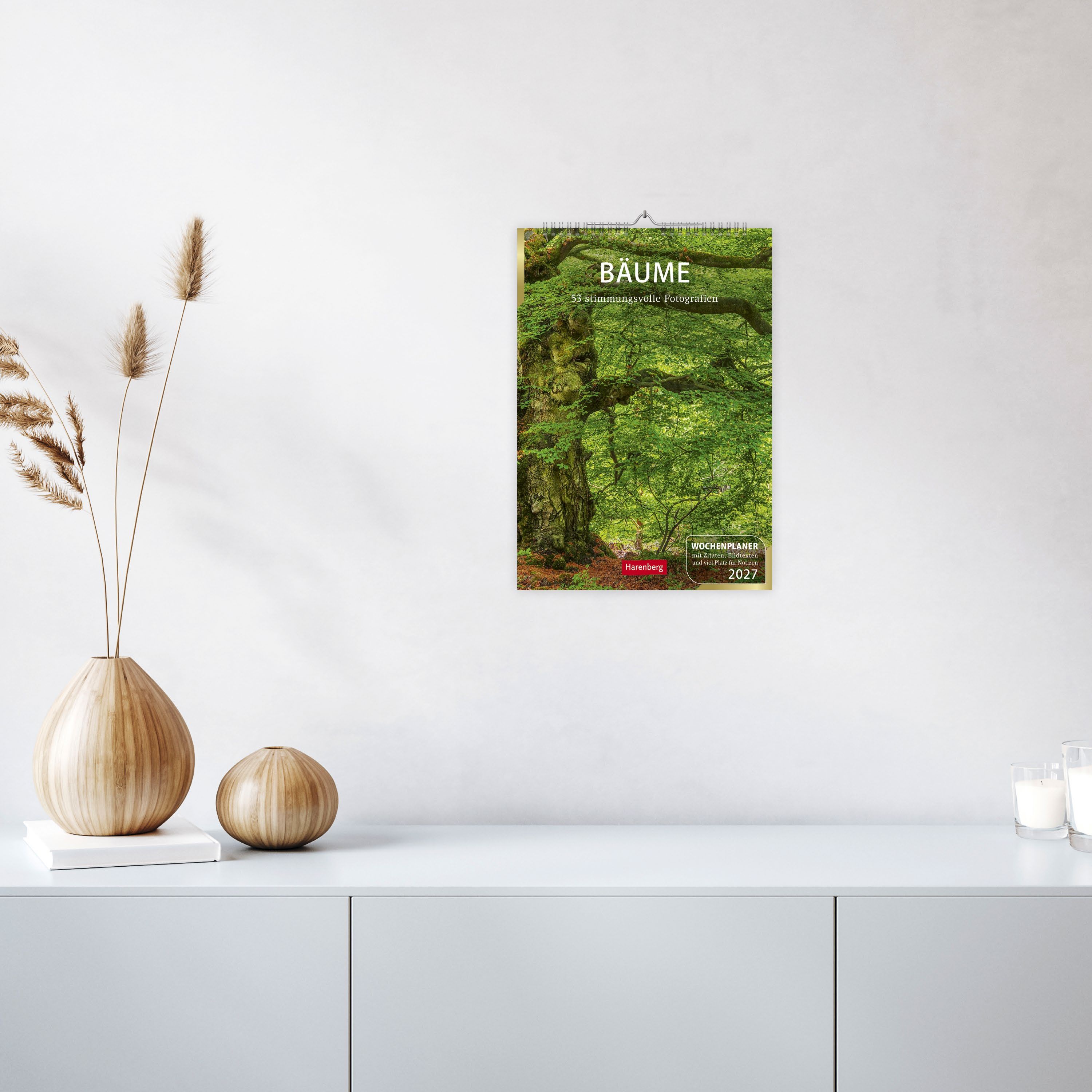 Gesamtes Coverbild Bäume Wochenplaner 2027 - 53 stimmungsvolle Fotografien