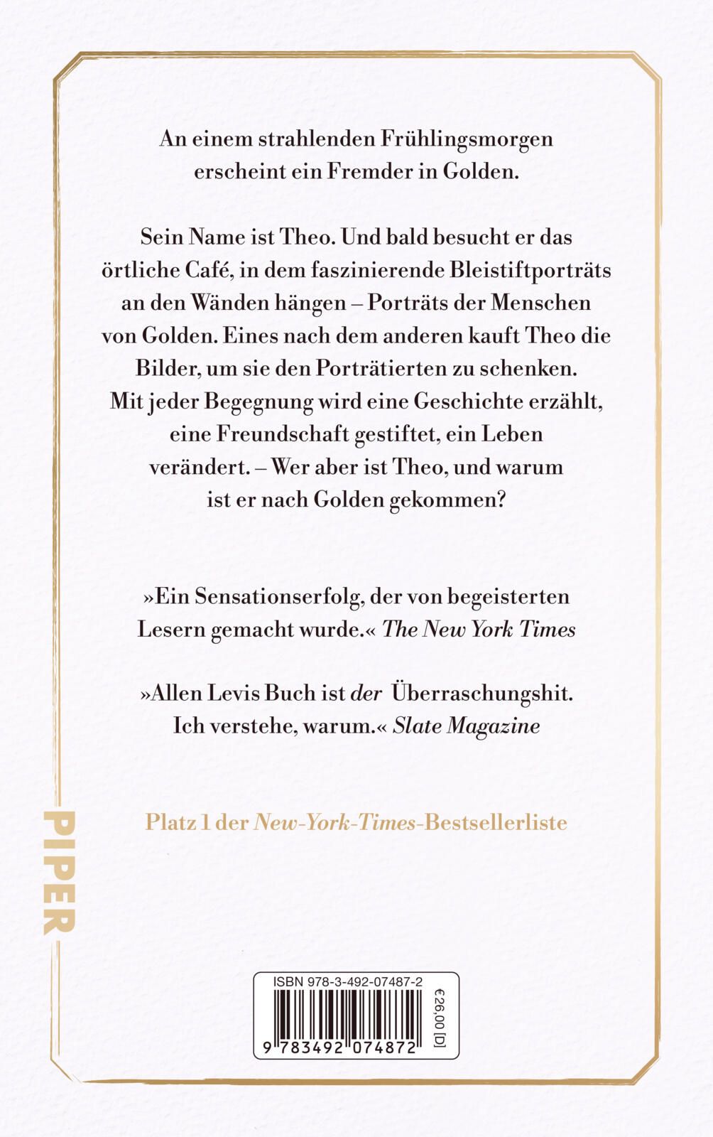 Rückseitencover Theo in Golden