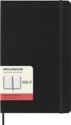 Vorderes Coverbild Moleskine 18 Monate Tagesnotizkalender 2026/2027, L/A5, 1 Tag = 1 Seite, Fester Einband, Schwarz