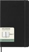 Vorderes Coverbild Moleskine 18 Monate Wochen Notizkalender 2026/2027, L/A5, 1 Wo = 1 Seite, Rechts linierte Seite, Fester Einband, Schwarz