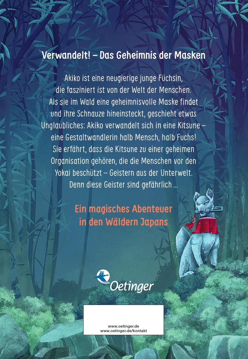 Rückseitencover Kitsune 1. Die Magie der Fuchswandler