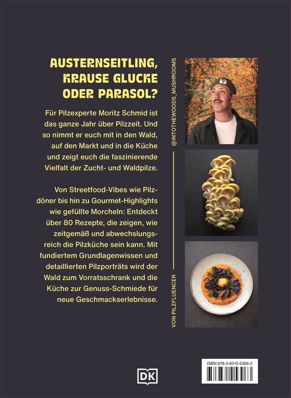 Rückseitencover Pilze, Pilze, Pilze
