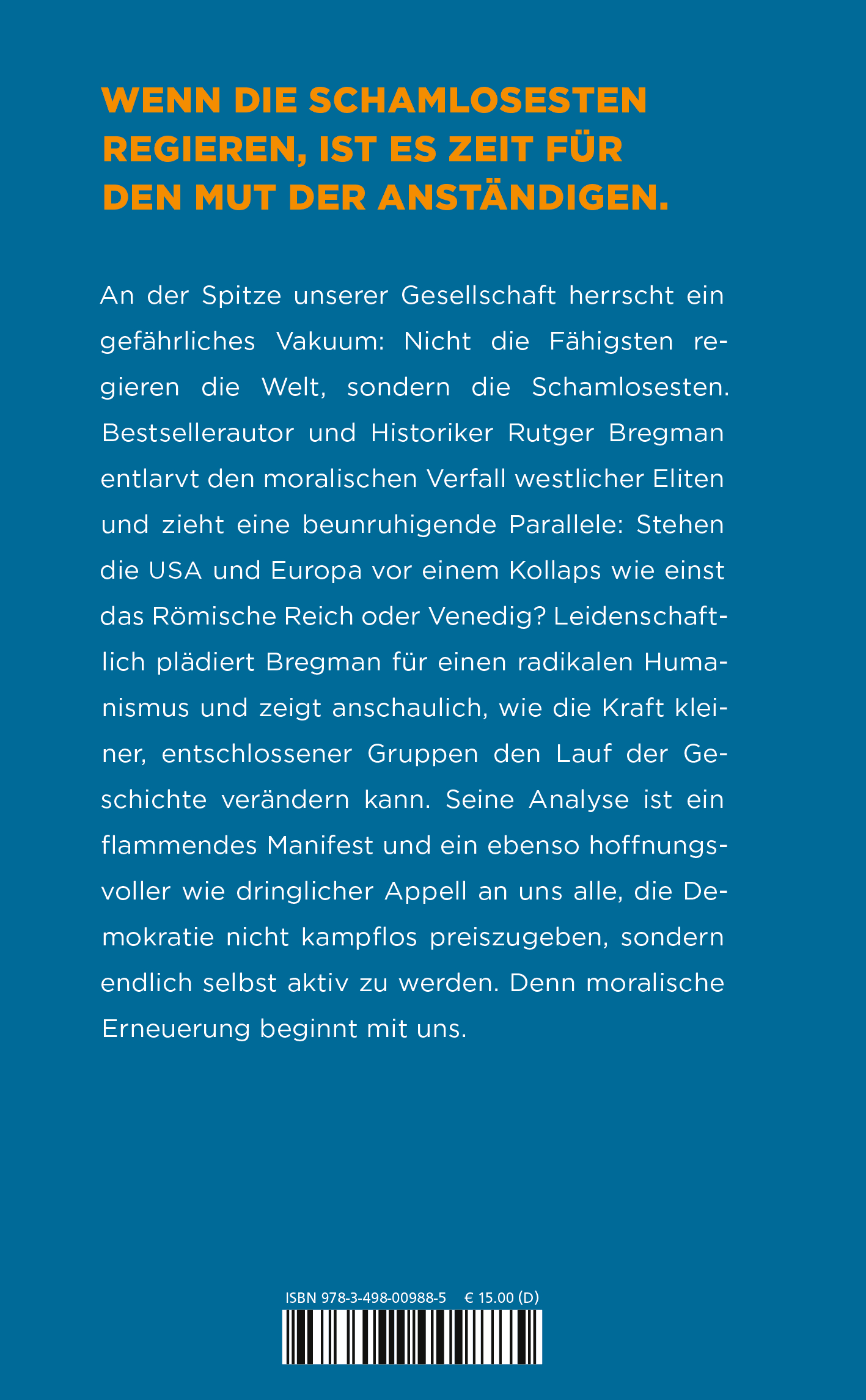 Rückseitencover Die Rückkehr der Hoffnung