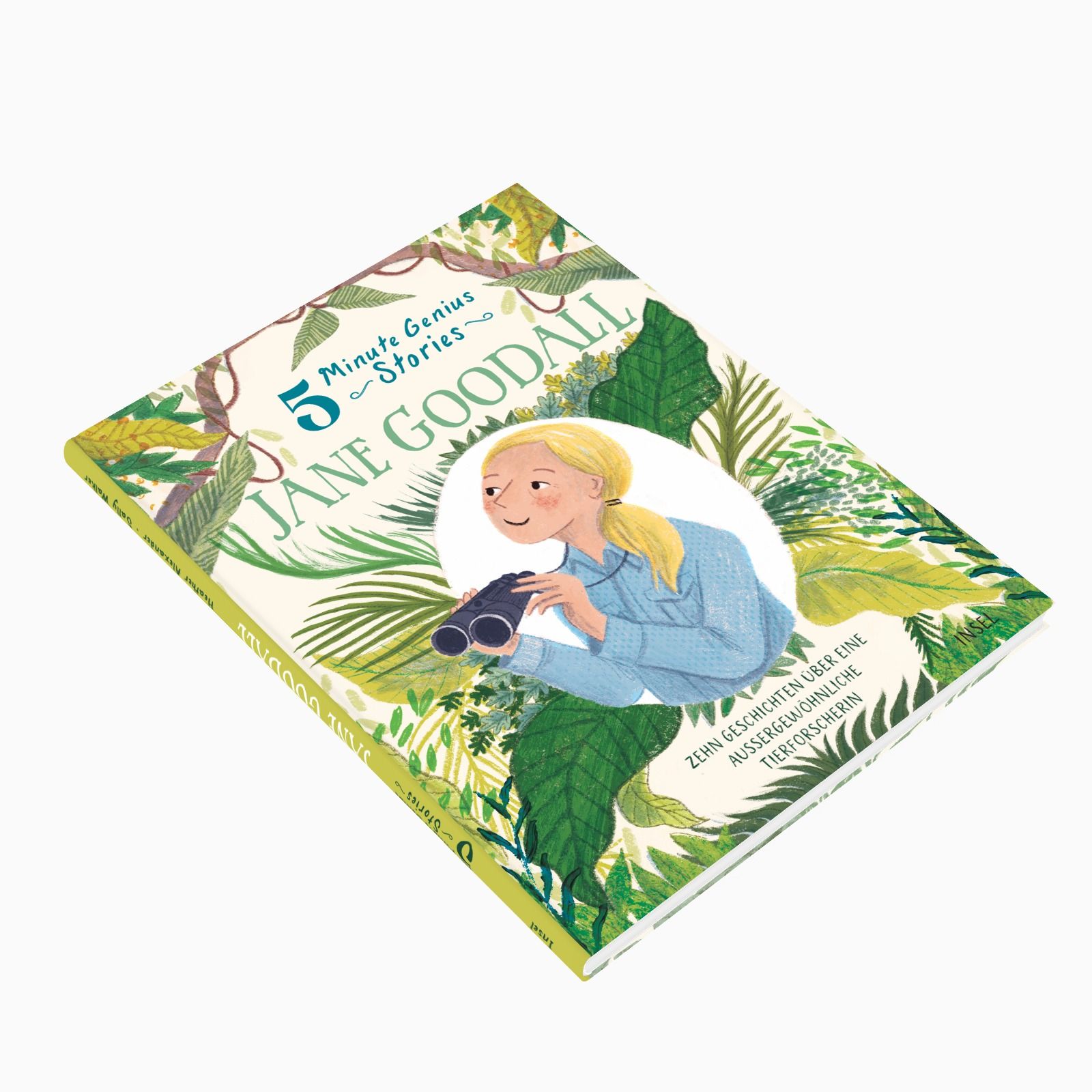 Gesamtes Coverbild Jane Goodall – 5 Minute Genius Stories (Deutsche Ausgabe)