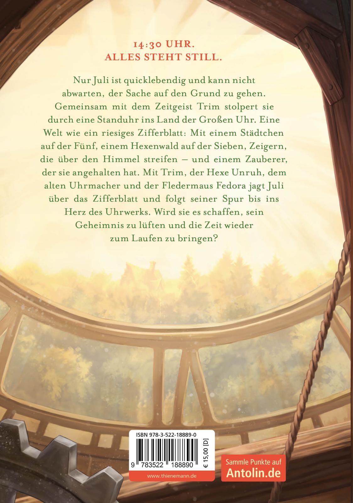 Rückseitencover Juli im Land der Zeitgeister