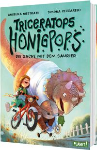 Vorderes Coverbild Triceratops Honigpops 1: Die Sache mit dem Saurier