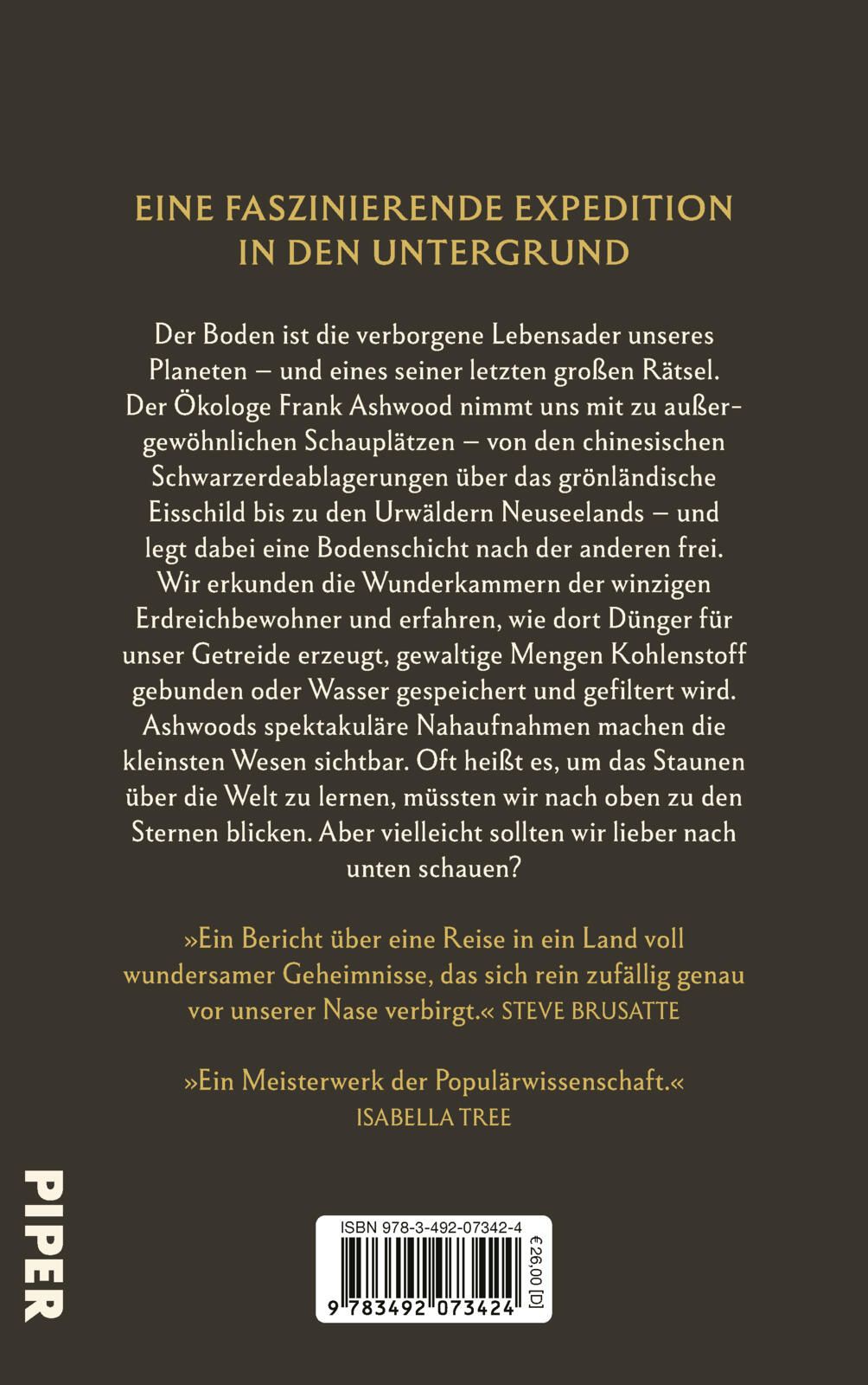 Rückseitencover Die Welt unter unseren Füßen