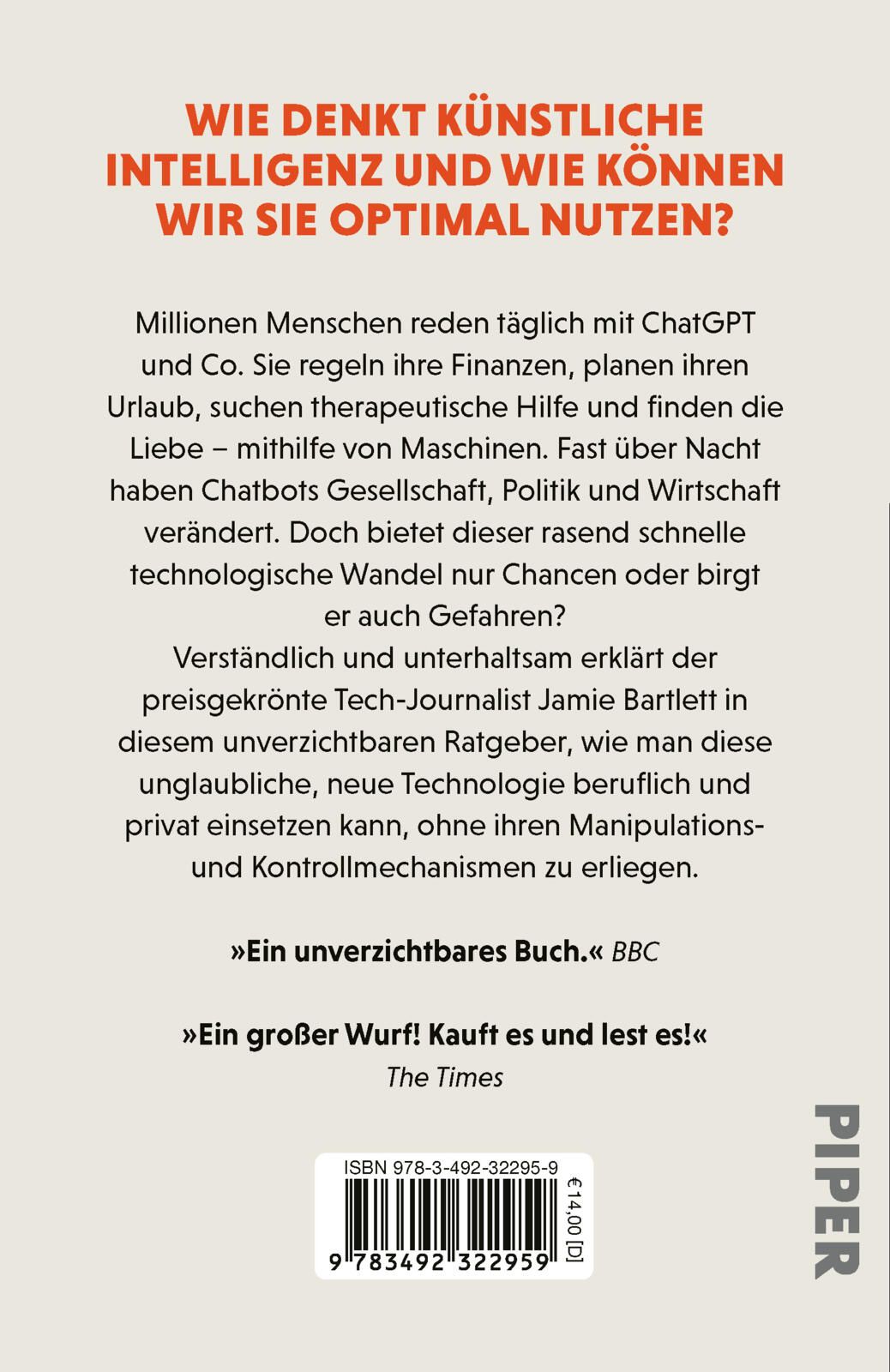 Rückseitencover Wie man mit KI spricht